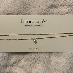 Freshwater pearl choker necklace